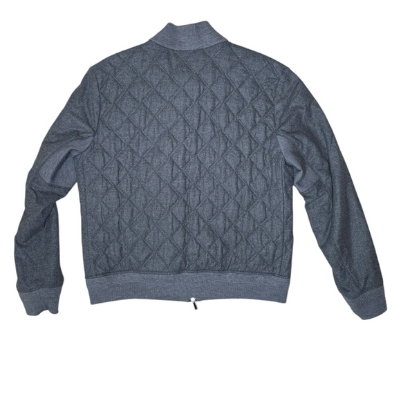 Ermenegildo Zegna Quilted Wool Cashmere Silk Bomber Jacket 56 EU / US 46 XL XXL - Picture 8 of 15